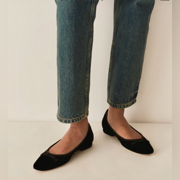 Doen Shoes - DOEN ODETTE BALLET FLAT 39 in Black Velvet NWOB